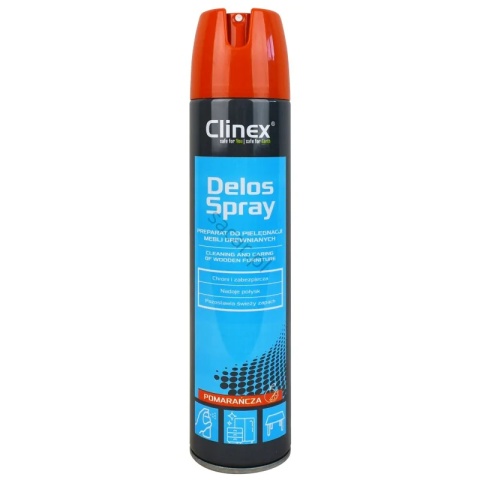 CLINEX Spray Delos Shine, do pielęgnacji i czyszczenia mebli drewnianych, 300ml, 77400