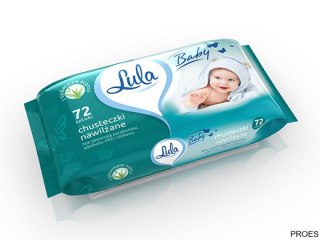 Chusteczki nawilżane z aloesem Białe 72 szt. LULA