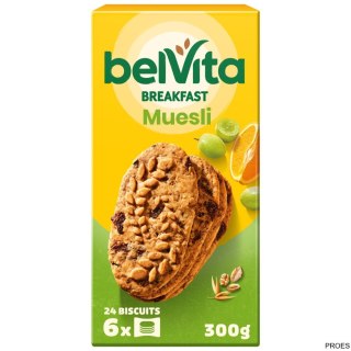 Ciasteczka zbożowe BELVITA z owocami MUSLI 300g