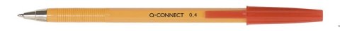 Długopis Q-CONNECT z wymiennym wkładem 0,4mm (linia), czerwony KF34048