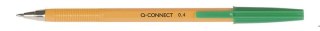 Długopis Q-CONNECT z wymiennym wkładem 0,4mm (linia), zielony KF34049