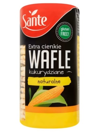 Extra Cienkie Wafle Kukurydziane 120g, 0751 SANTE