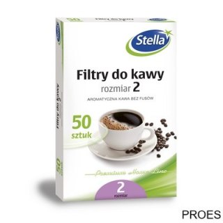 Filtr papierowy do ekspresu rozmiar 2 50szt. STELLA 03365