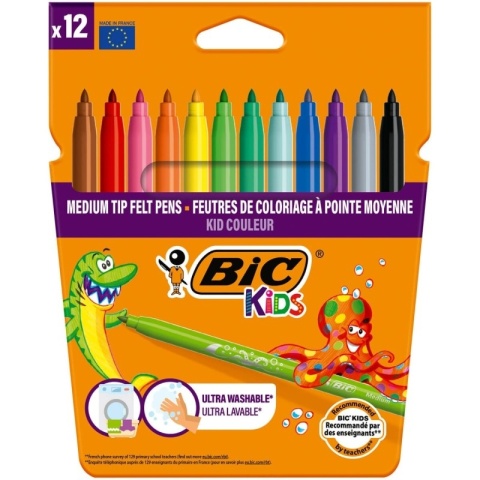 Flamastry BIC Kids Cosmo Kid Couleur pudełko 12szt., 301696