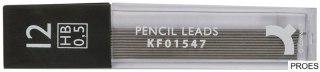 Grafity do ołówków Q-CONNECT 0,5mm, HB KF01547