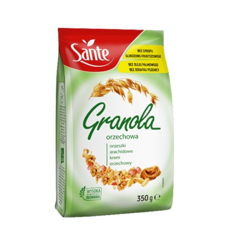 Granola orzeszki arachidowe krem orzechowy SANTE 350g