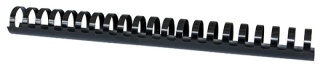 Grzbiety do bindowania OFFICE PRODUCTS, A4, 28,5mm (270 kartek), 50 szt., czarne, 20242815-05