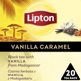 Herbata LIPTON Discovery Collection, czarna, wanilia, 20 piramidek, 110973