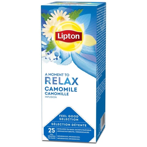 Herbata LIPTON Feel Good Selection, Relax, rumianek, 25 kopert