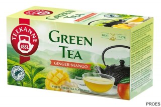 Herbata TEEKANNE imbir i mango 20 kopert zielona