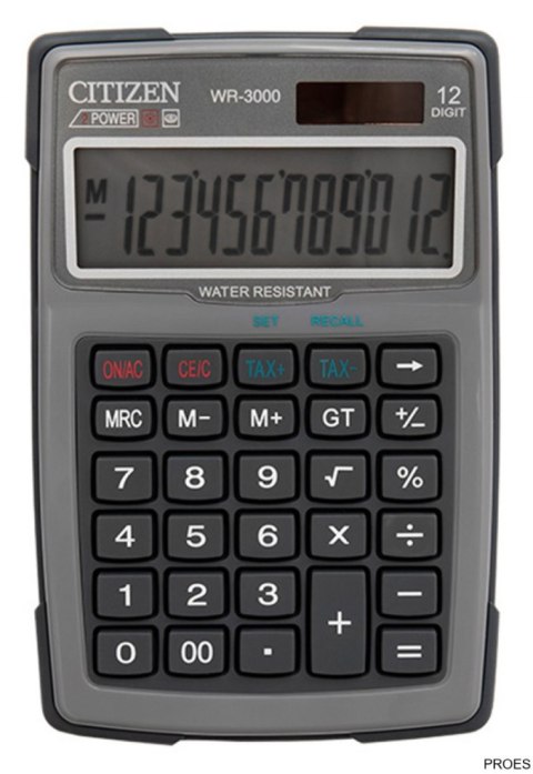 Kalkulator specjalny CITIZEN WR3000NRGYE WR3000GY