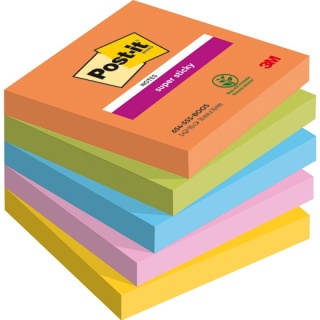 Karteczki samoprzylepne Post-it® Super Sticky, BOOST, 76x76mm, 5x90 kart. 3M-4054596924192