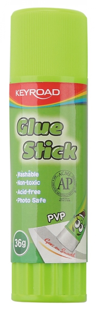 Klej w sztyfcie KEYROAD, PVP, 36g, pakowane na displayu, KR971293