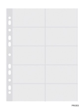 Koszulka na wizytówki DONAU A4 (10) 60mic 1716001PL-00