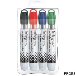 Marker do tablic suchościeralnych UNI PWB-202, zestaw 4 kolory UNPWB202/4C