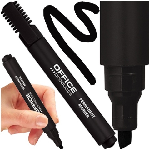 Marker permanentny OFFICE PRODUCTS czarny 17071311-05 sciety 1-5mm