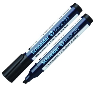 Marker suchościeralny Maxx 293 czarny ścięta końcówka SCHNEIDER 129301
