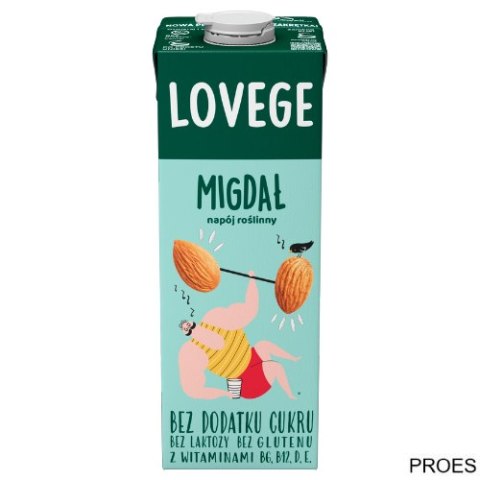 Napój LOVEGE Migdałowy Bez Dodatku Cukru 1l SANTE