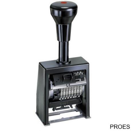 Numerator automatyczny B6 4.5mm/6 REINER REB6 obudowa metal, poduszka czarna