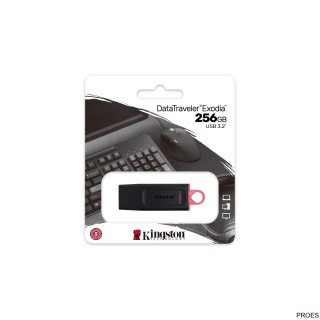 Pamięć Pendrive KINGSTON 256GB USB 3.2 Data Traveler Exodia czarny