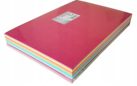 Papier xero A4 250 arkuszy 120g mix kolorów KRESKA