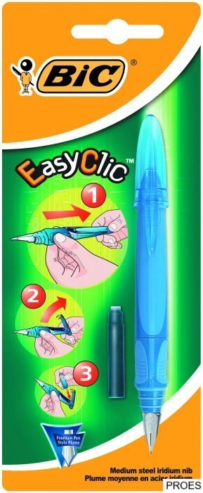Pióro wieczne BIC Easy Clic Standard FP niebieski Blister 1szt, 8479004