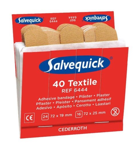 Plastry tekstylne CEDERROTH Salvequick (REF-6444)