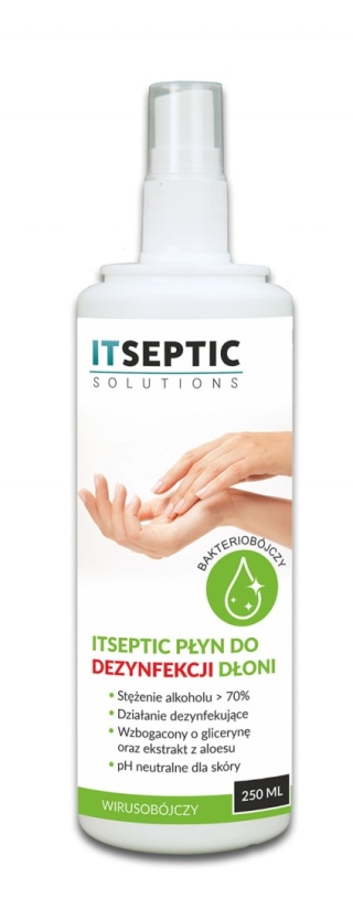 Płyn do dezynfekcji dłoni ITSEPTIC, 250ml, ITS-998347