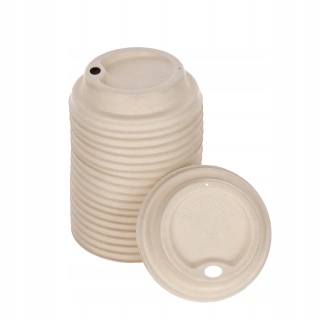 Pokrywka 80mm z trzciny do kubków 250ml (50 szt.) 29853