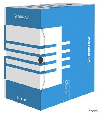 Pudło archiwizacyjne A4/155 DONAU niebieskie 7663301FSC-10