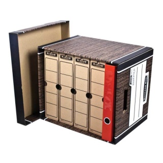 Pudło archiwizacyjne Woodgrain (10) brązowe 61002 FELLOWES