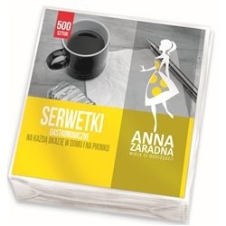 Serwetki ANNA ZARADNA, gastronomiczne, 15x15cm, 500 szt., biały, ST-AZ-000326