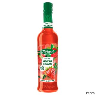 Syrop HERBAPOL Rabarbar truskawka 420ml