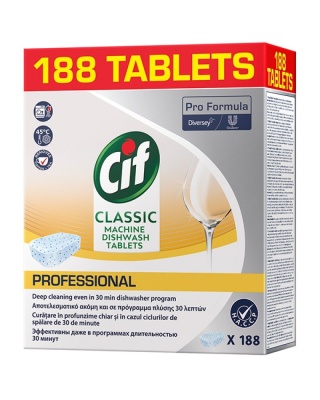 Tabletki do zmywarki CIF Diversey, 188 sztuk, classic, 813254