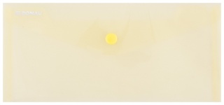 Teczka kopertowa DONAU zatrzask, PP, DL, 180mikr., żółta, 8548001PL-11