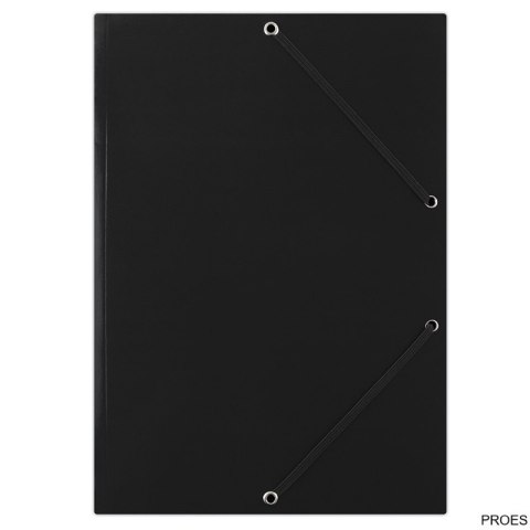 Teczka z gumką FEP01G-czarna DONAU gładka