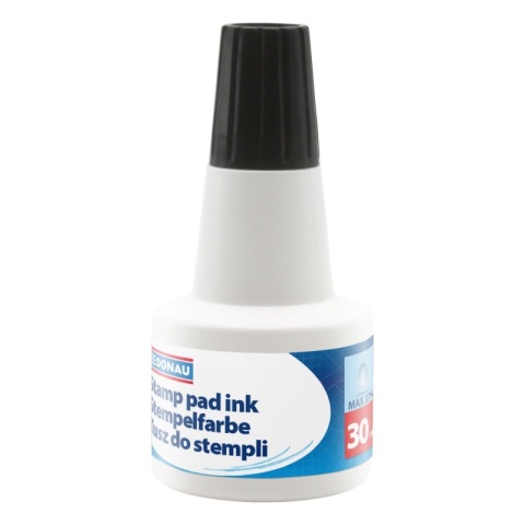 Tusz do pieczątek DONAU, 30ml, czarny, 7808001PL-F01