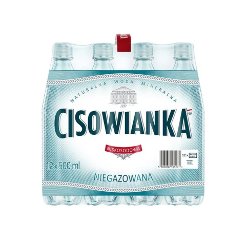 Woda CISOWIANKA 0.5l niegazowana zgrzewka 12 szt. KAUCJA