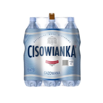 Woda CISOWIANKA 1.5l gazowana zgrzewka 6 szt. KAUCJA