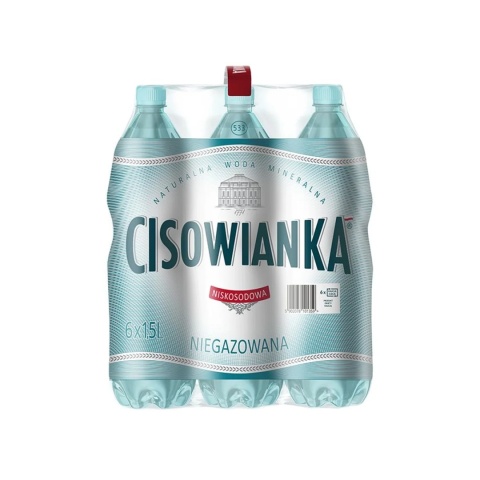 Woda CISOWIANKA 1.5l niegazowana zgrzewka 6 szt. KAUCJA