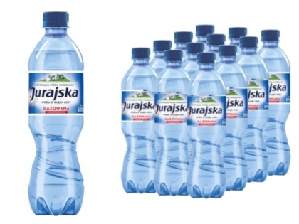 Woda JURAJSKA gazowana 0.5L zgrzewka 12 szt. KAUCJA