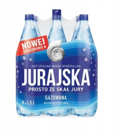 Woda JURAJSKA gazowana 1.5L zgrzewka 6 szt.