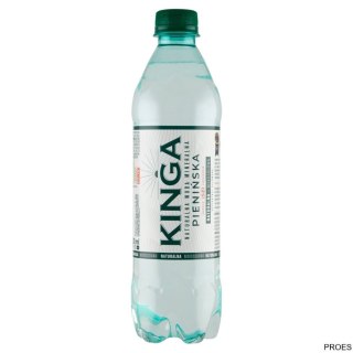Woda KINGA PIENIŃSKA 0,5L (12szt.) NATURALNA delikatnie gazowana (zielona)