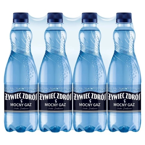 Woda ŻYWIEC ZDRÓJ 0.5l mocno gazowana zgrzewka 12 szt. KAUCJA