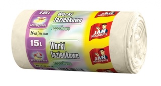 Worki łazienkowe JAN NIEZBĘDNY, 15l, 26szt., 296685