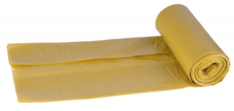 Worki na śmieci DONAU ECO, do segregacji plastiku, 60l, 10 szt., żółte, 22025422-06