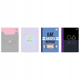 Zeszyt A5 32 3 linia UV MIX 2 INTERDRUK 4024