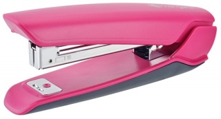 Zszywacz KANGARO Nowa-10/S, zszywa do 15 kartek, plastikowy, w pudełku PP, różowy, KAN10/S-16