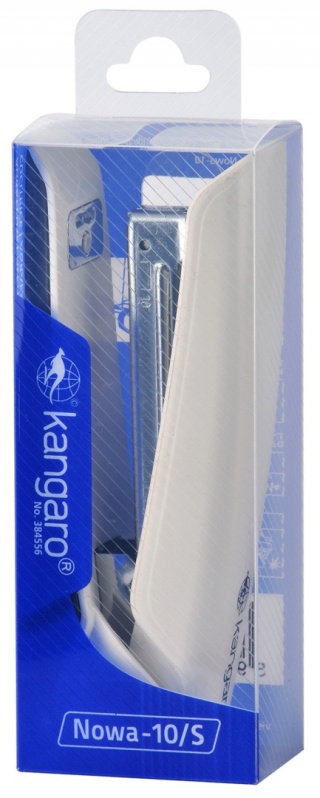 Zszywacz KANGARO Nowa-10/S, zszywa do 15 kartek, plastikowy, w pudełku PP, zielony, KAN10/S-02