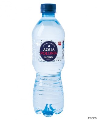 BEZ KAUCJI Woda AQUA POLONIA gazowana 0.5L zgrzewka 12 szt.